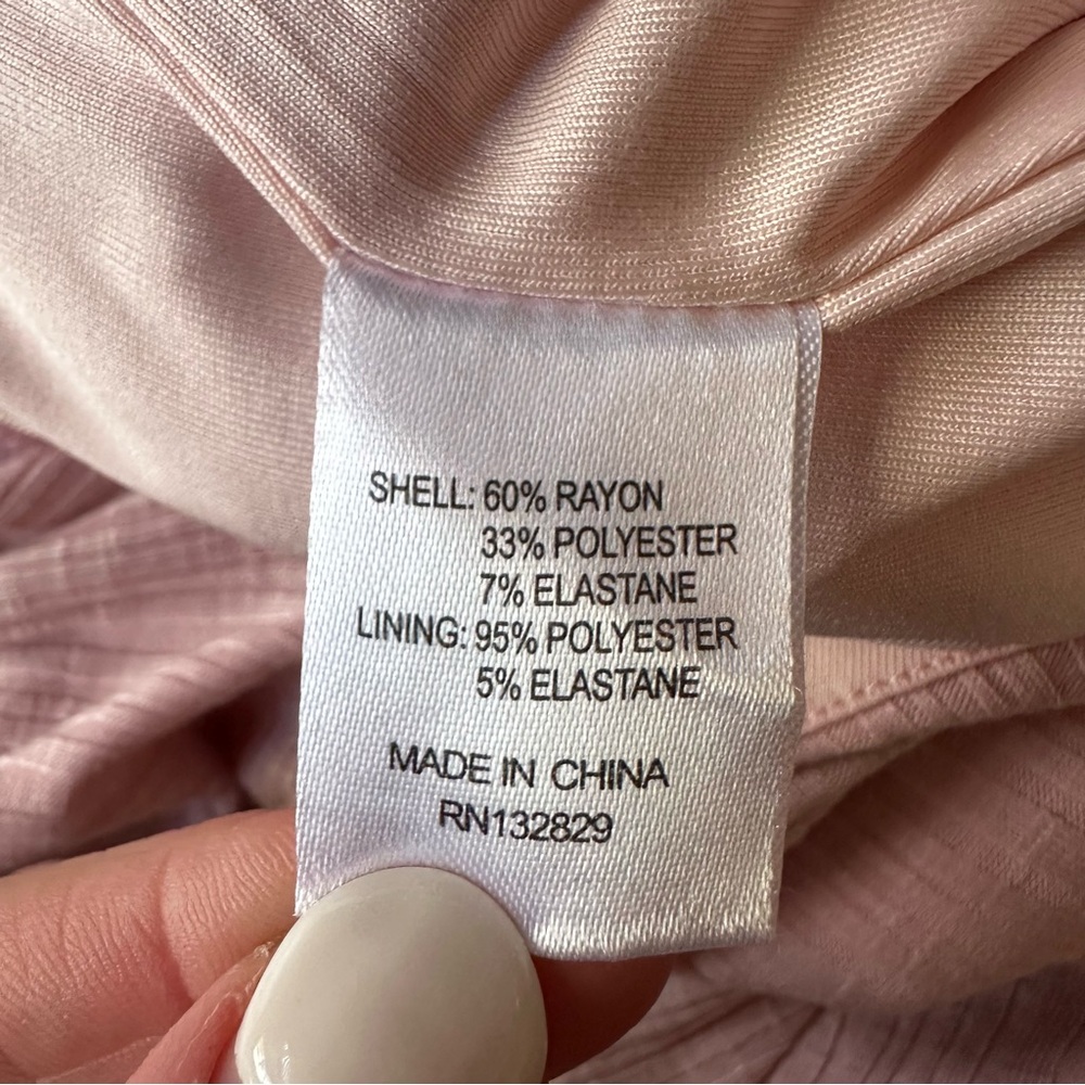 Privacy Please Olive Bodysuit in Pink Lemonade NWT Women’s Size XS - Picture 11 of 13